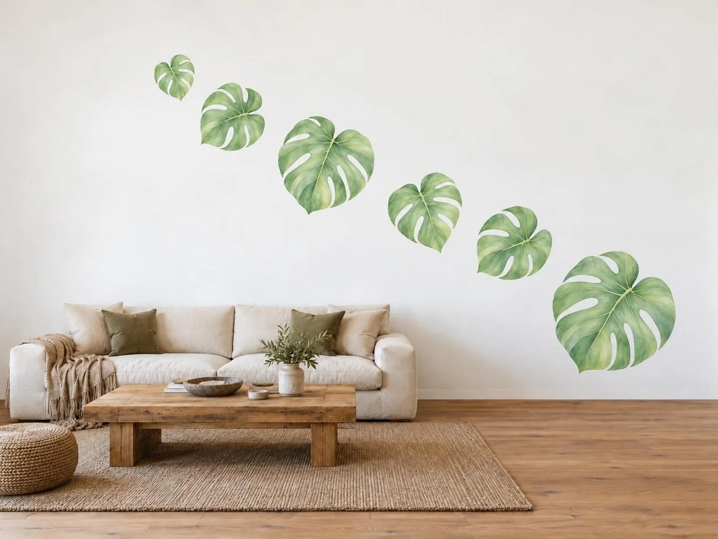 Listy monstery arch 75 x 55 cm