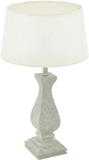 Eglo Vintage 43249 LAPLEY Stolová lampa E27 1X60W šedá/biela