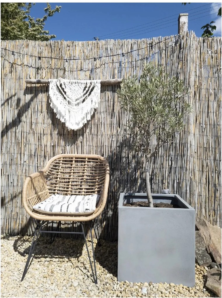 Kvetináč BLOCK, sklolaminát, 45x45x45 cm, betón design