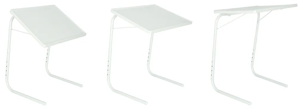 IKO Skladací príručný stolík pod notebook 52x40cm biely