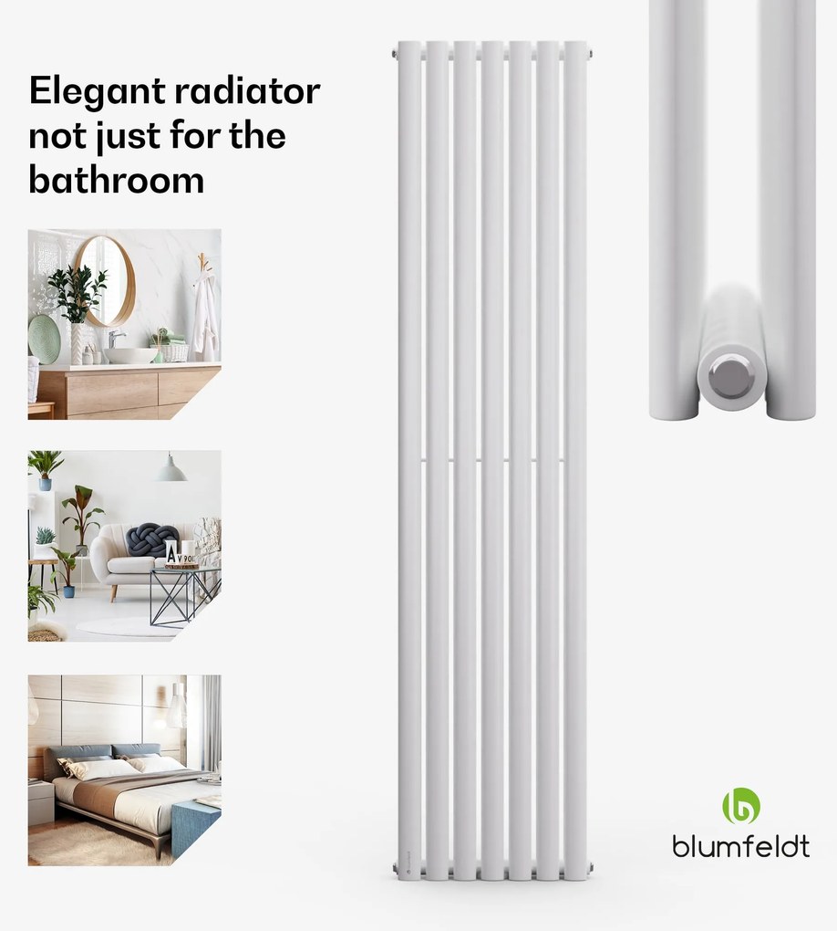 Blumfeldt Tallheo, 41 x 180, radiátor, kúpeľňový radiátor, rúrkový radiátor, 691 W, teplovodný, 1/2