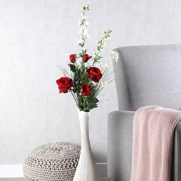 Kytica DELPHÍNIUM, RUŽA, LUČNÉ KVETY 95 cm