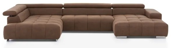 Rohová sedacia súprava do U TROPEA ľavá hnedá