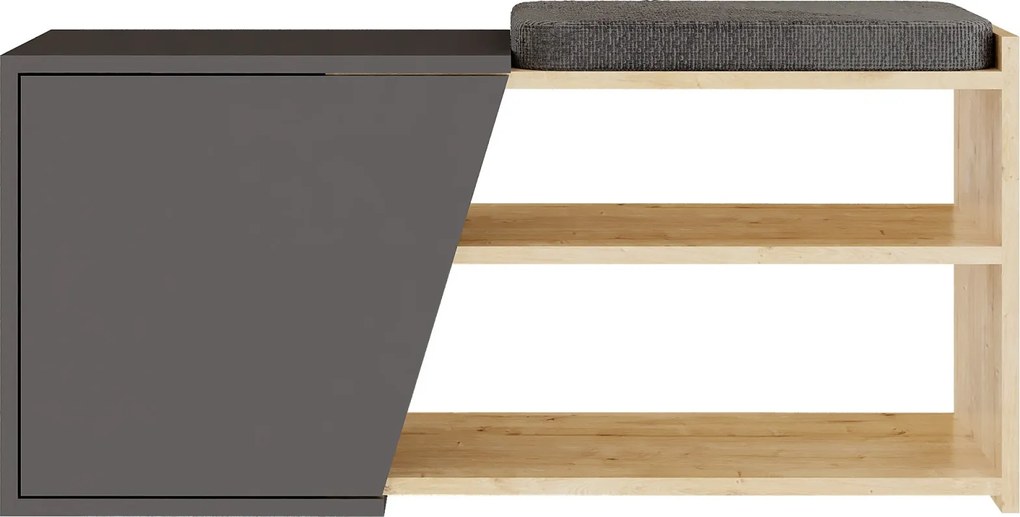 Topánkovník Houseland FIONA dub zafírový/antracit