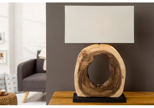 Stolová lampa 36972 Circle teakové drevo  - Komfort-nábytok