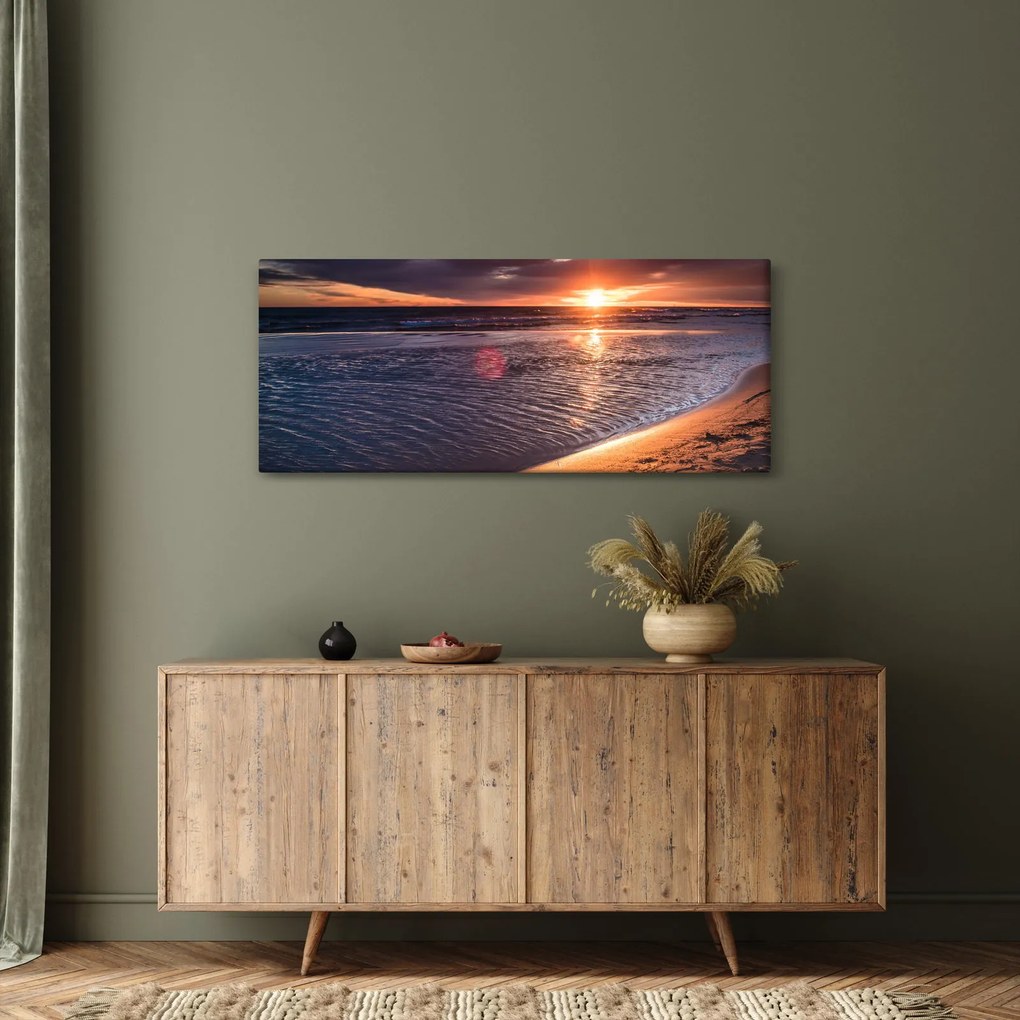 Obraz západu slnka (120x50 cm)