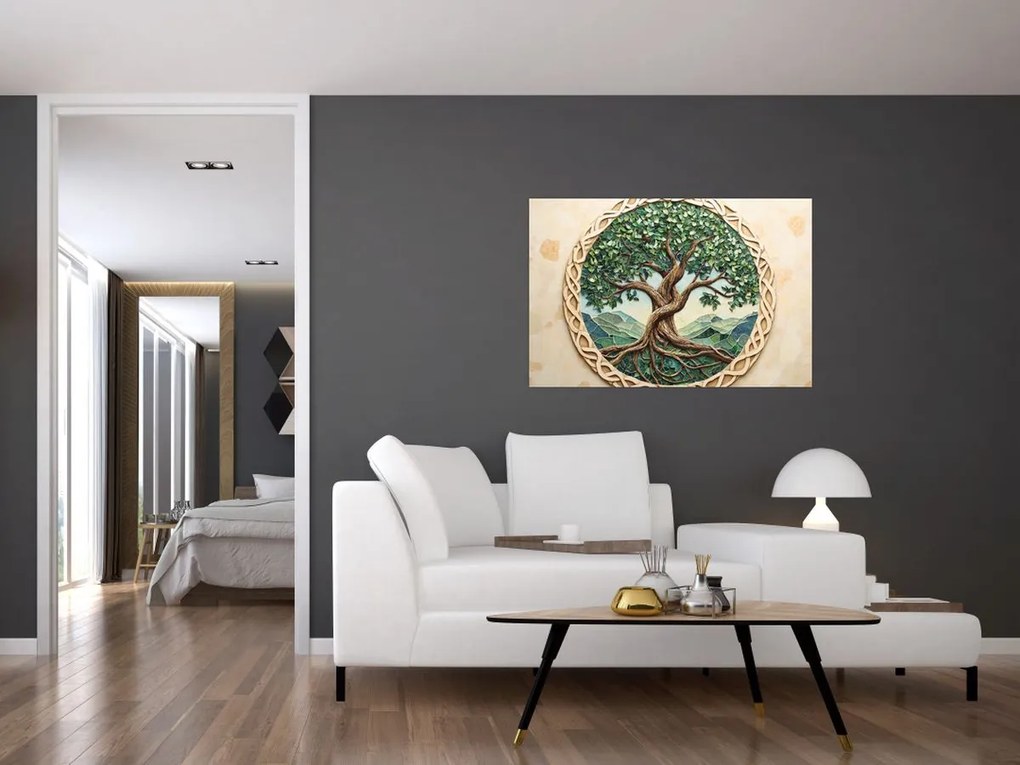 Obraz – Prepletený strom života (90x60 cm)