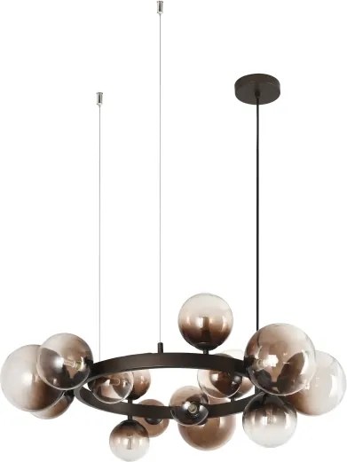 Brilagi - LED luster na lanku MILLA 15xG9/3W/230V hnedá/dymová hnedá