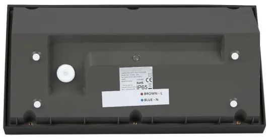 LED Vonkajšie nástenné svietidlo LED/20W/230V 6400K IP65 čierna