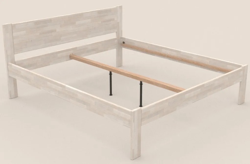 Posteľ Fava 180x200 cm, bielený buk