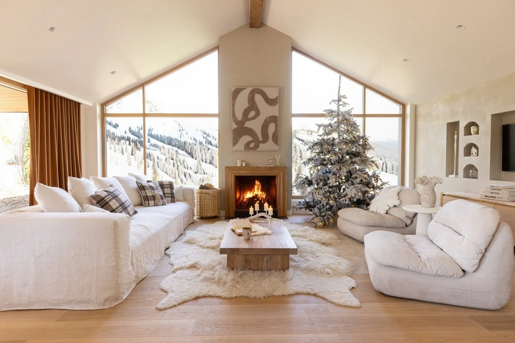 Umelý vianočný stromček Snowy s 420 LED svietidlami veľký – 198*198*240 cm