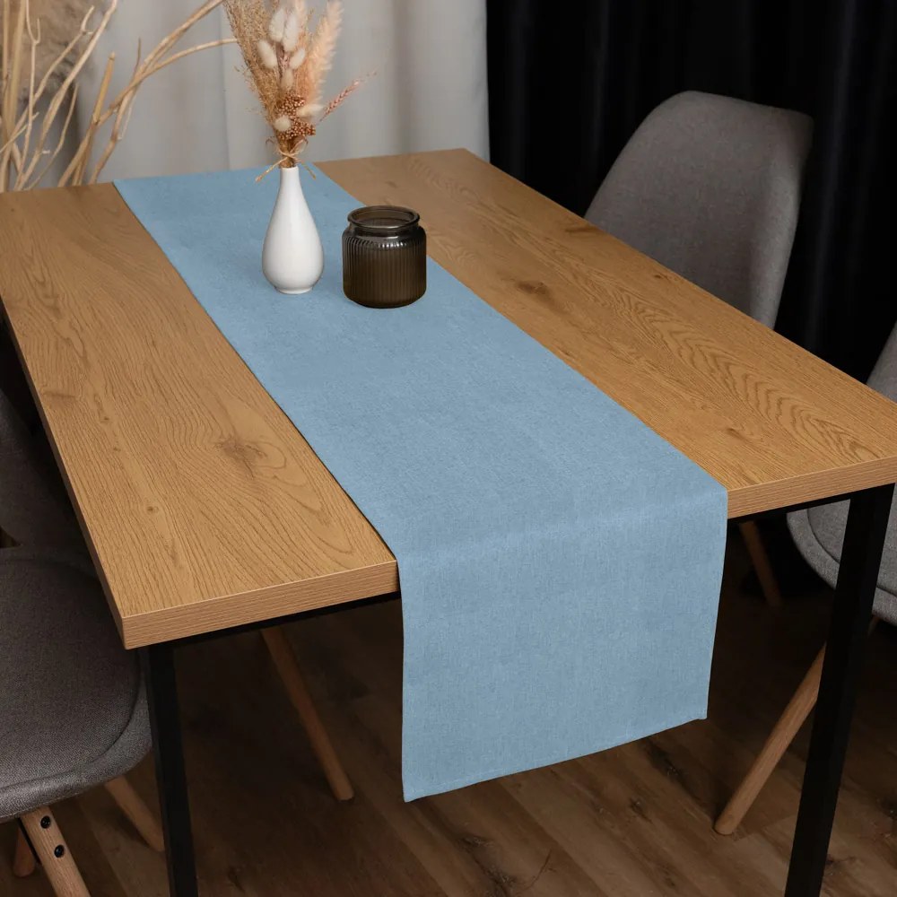 Biante Dekoračný behúň na stôl BKW-210 Svetlo modré žíhanie 35x160 cm