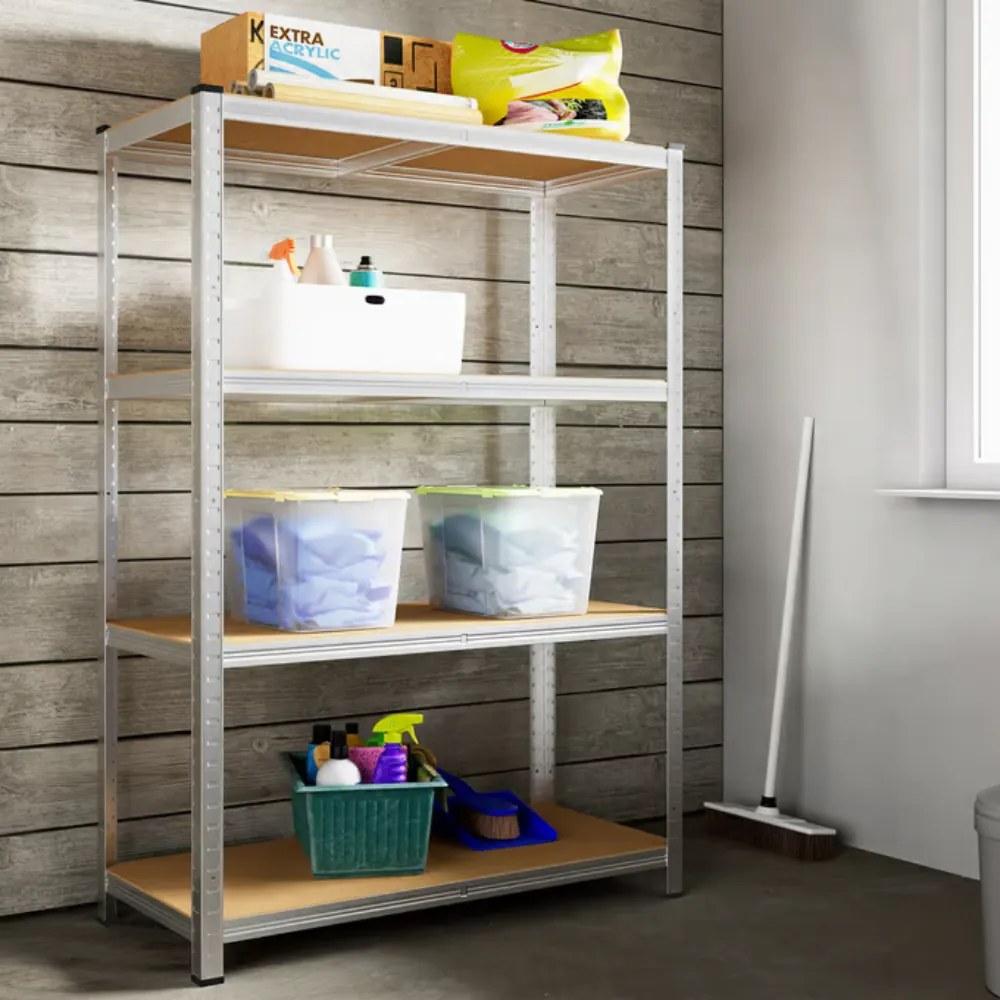 Regál s vysokou nosnosťou HEAVY, max. 700kg, 90x40x160cm, strieborná Monzana