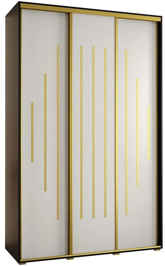 Skriňa 45 Canaris 12 150 čierna/biela/gold