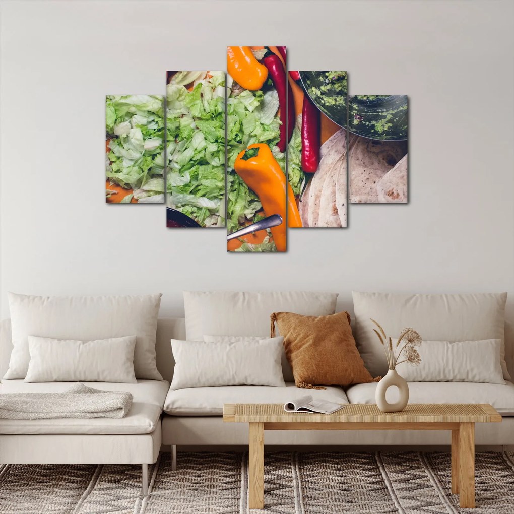 Obraz zeleniny (150x105 cm)