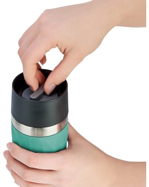 Tefal - Termohrnček 300 ml COMPACT MUG nerez/zelená