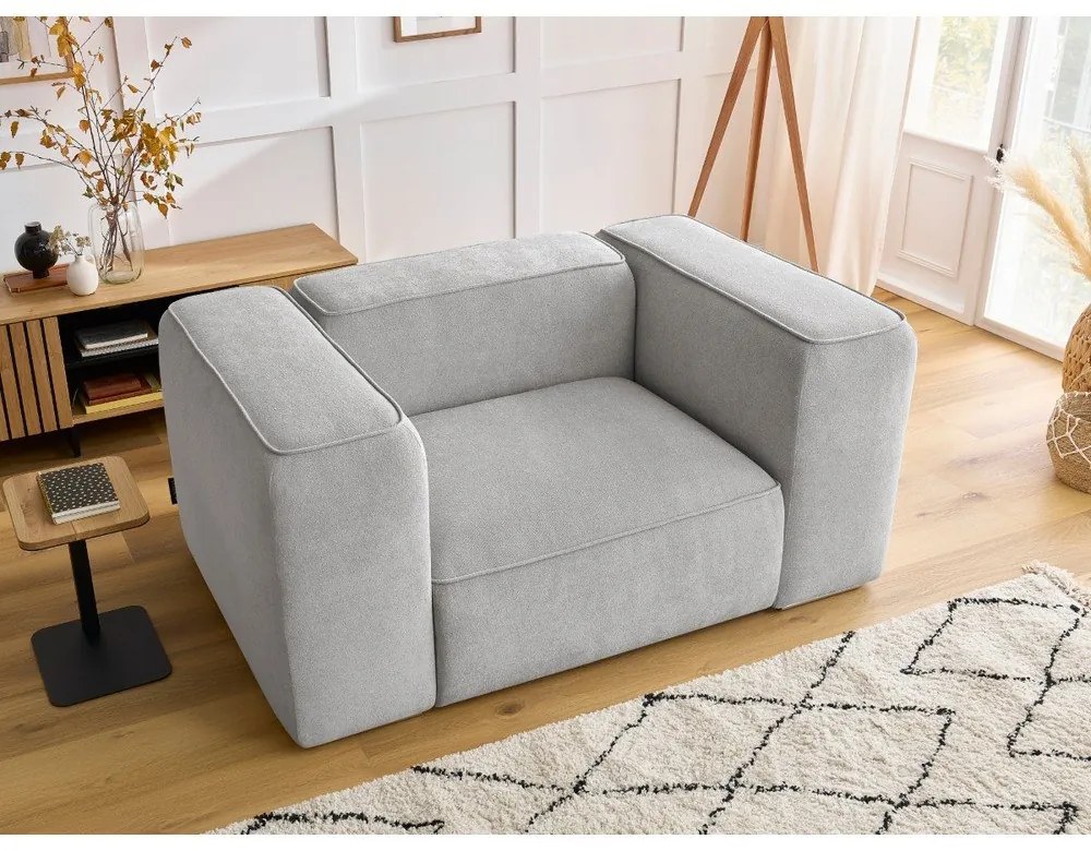 Svetlosivé kreslo Zephyr – Bobochic Paris