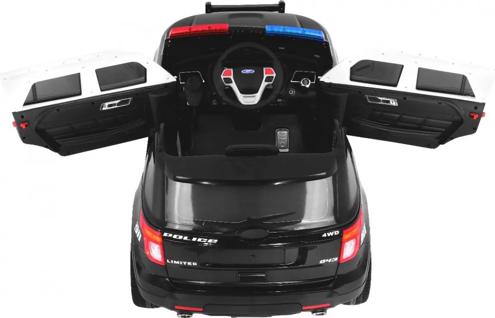 Ramiz Detské SUV na batérie Polícia + sirény + svetlá + megafón + diaľkové ovládanie