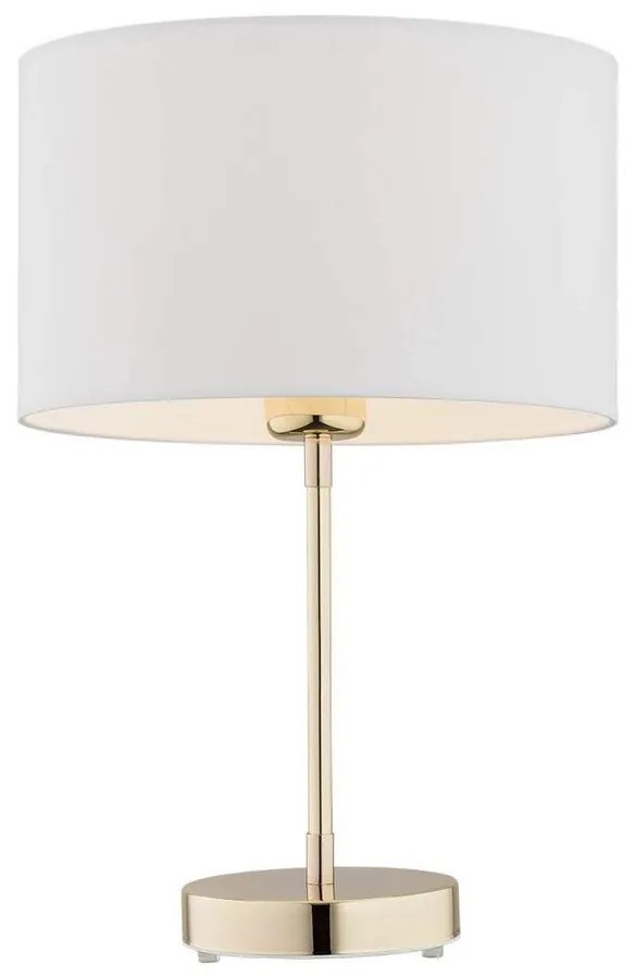 Argon 4301 - Stolná lampa KARIN 1xE27/15W/230V biela/mosadz AR4301