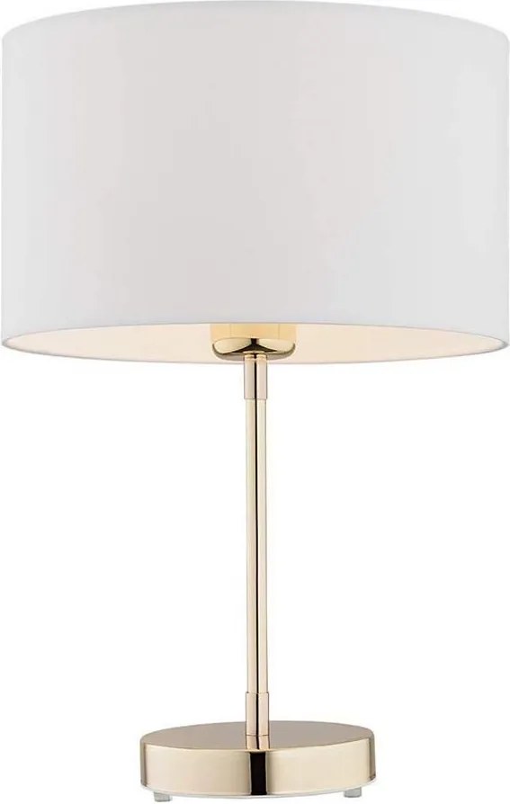 Argon 4301 - Stolná lampa KARIN 1xE27/15W/230V biela/mosadz