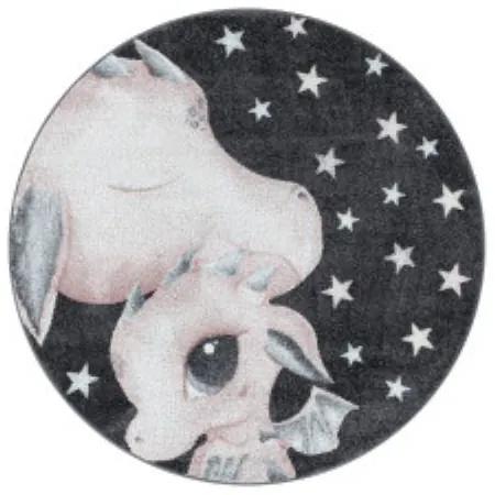 Ayyildiz koberce Detský kusový koberec Funny 2107 pink kruh - 160x160 (priemer) kruh cm