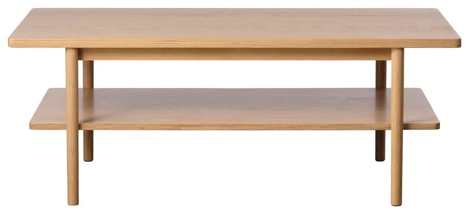 Konferenčný stolík s doskou v dubovom dekore v prírodnej farbe 60x120 cm Ponza – Unique Furniture