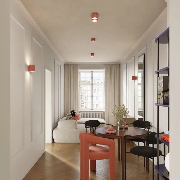 Sollux SL.1828 - Bodové svietidlo AURA 2xGX53/10W/230V ružová