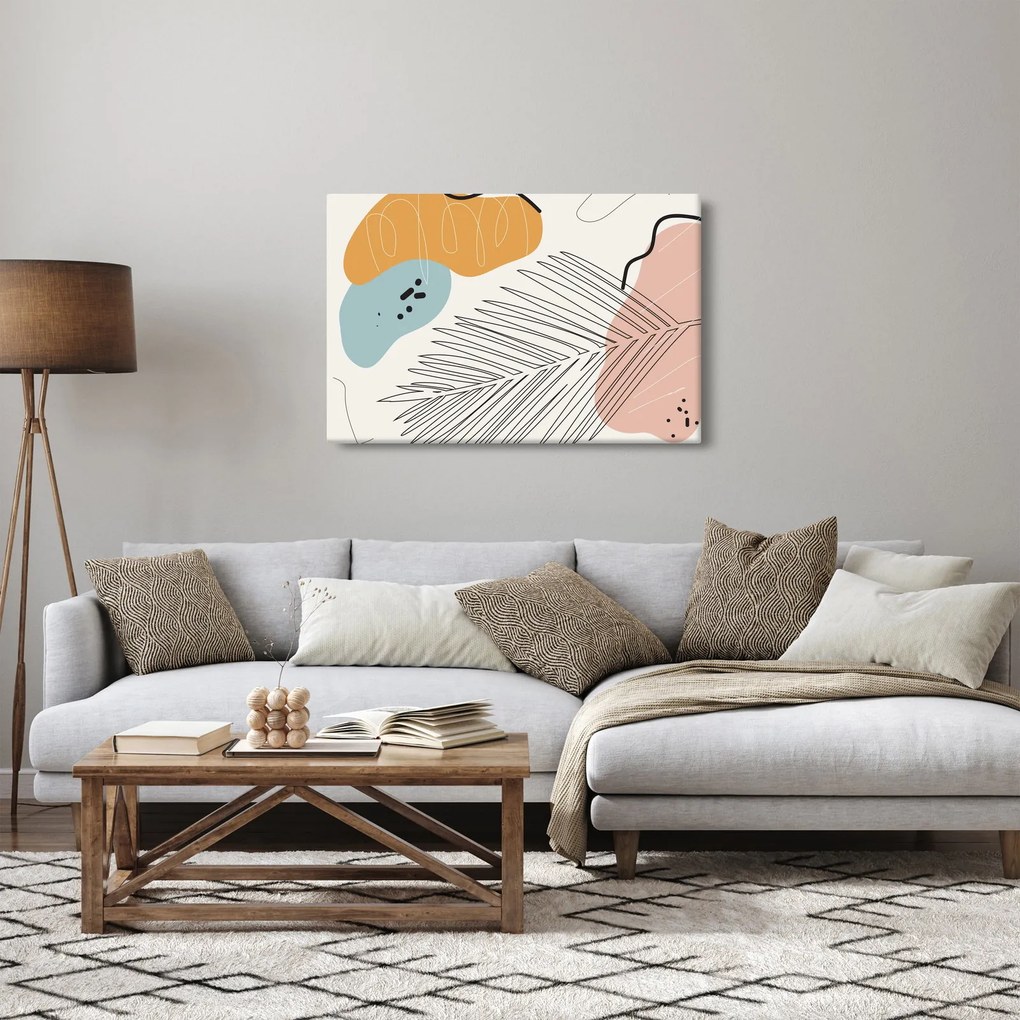 Obraz - Ilustrácia listu (90x60 cm)
