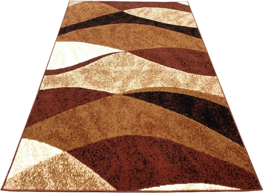 Kusový koberec PP Duny hnedý, Velikosti 200x400cm