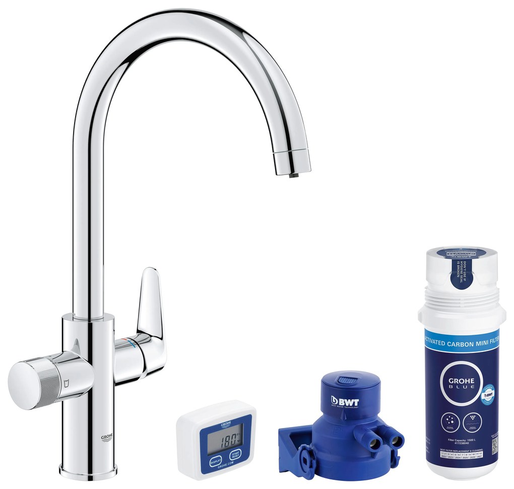 Grohe Blue štartovacia súprava s kuchynskou batériou stojaca chrómová 30593000