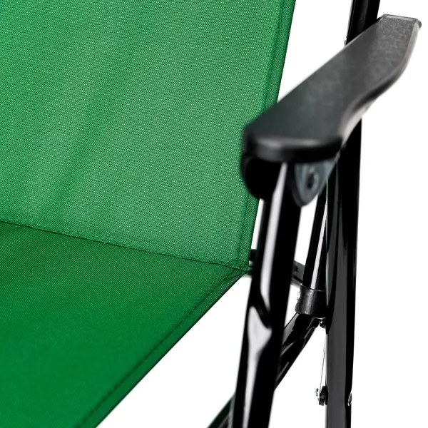 Skladacia kempingová stolička zelená
