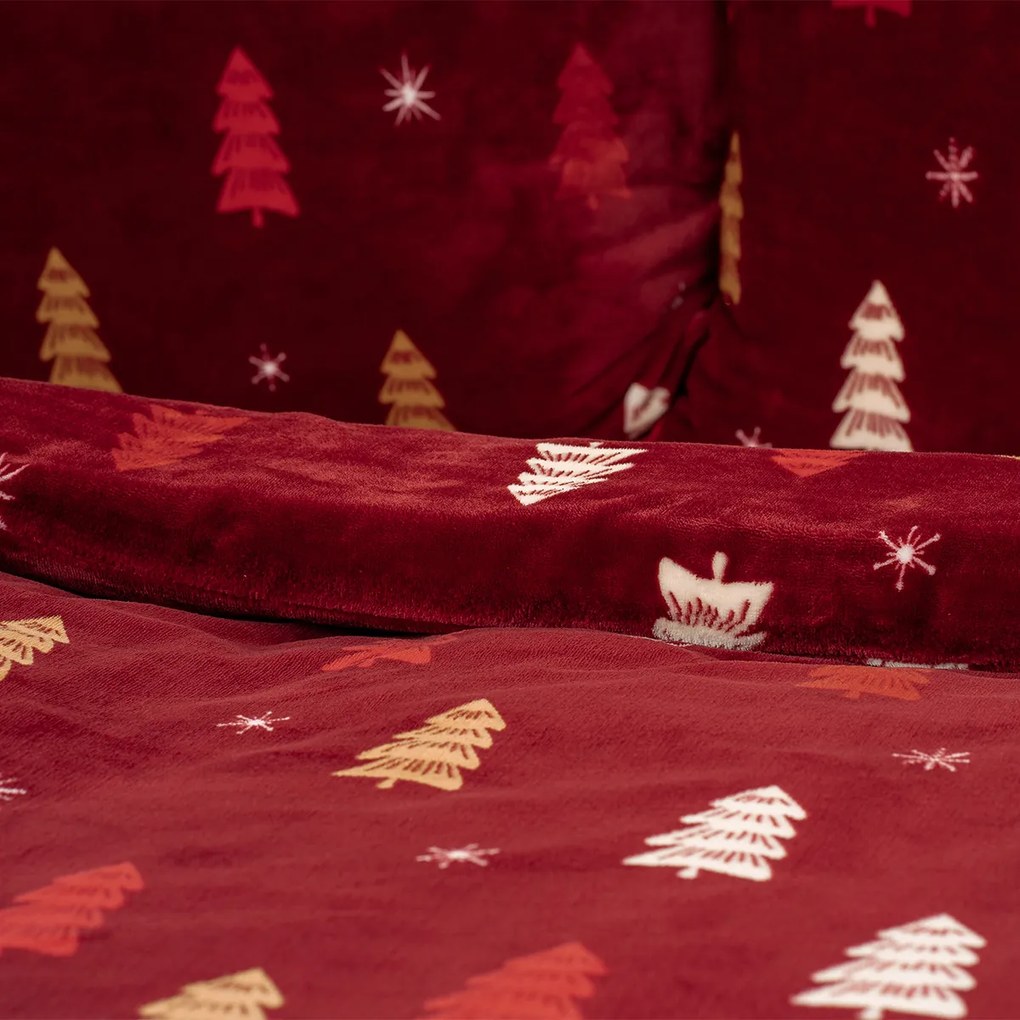 4Home Obliečky mikroflanel Crimson Woods, 140 x 200 cm, 70 x 90 cm