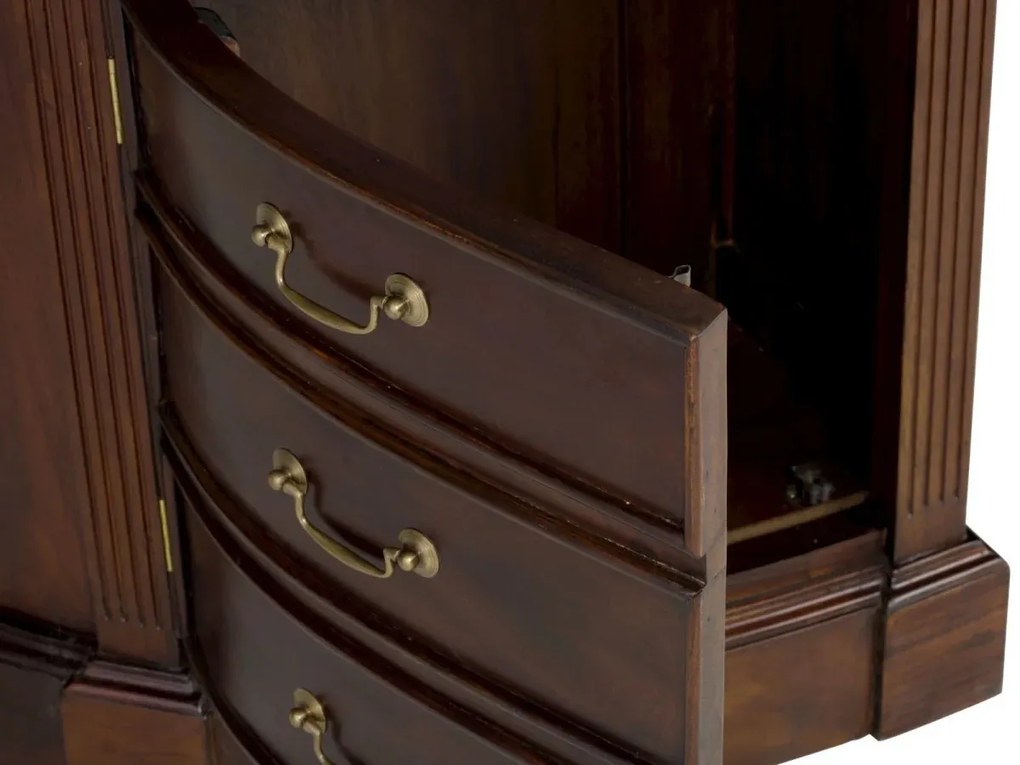 furniture-nabytek.cz - Masívny písací stôl Cambridge II z mahagónu, lakovaný, hnedý – 180×76×80 cm