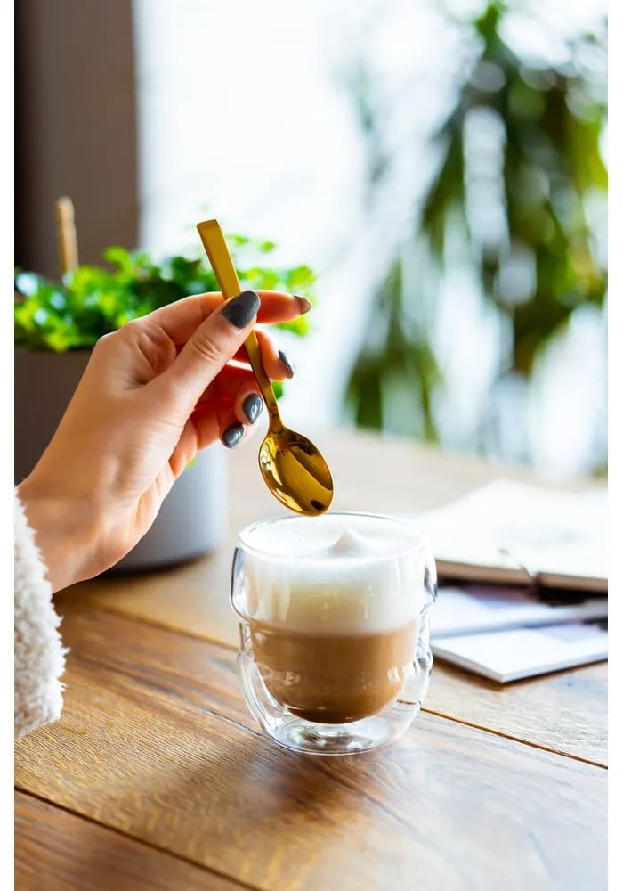 Sklenené šálky v súprave 2 ks na espresso/dvojstenné 70 ml Sferico – Vialli Design