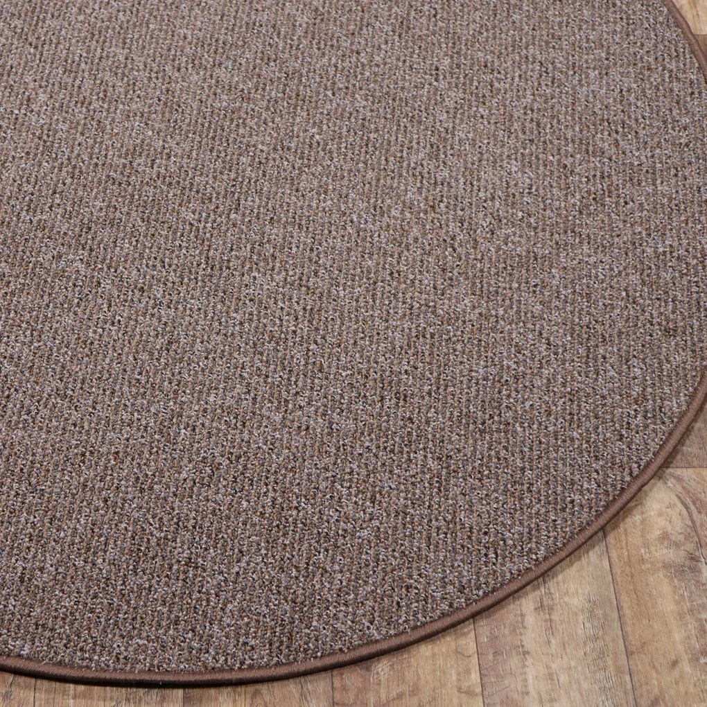AladinWorld Expres, Kusový koberec Bohemia hnedý kruh, 400x400 (priemer) kruh, hnedá, kancelária