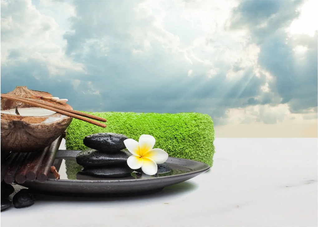Sklenený obraz - Spa and relax (70x50 cm)