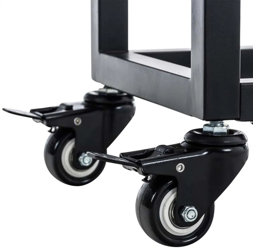 Stojan na drevo Hetta 25x60x150 cm, čierna