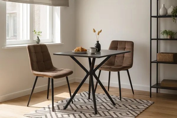 Jedálenská stolička LUXE hnedá FAT2944