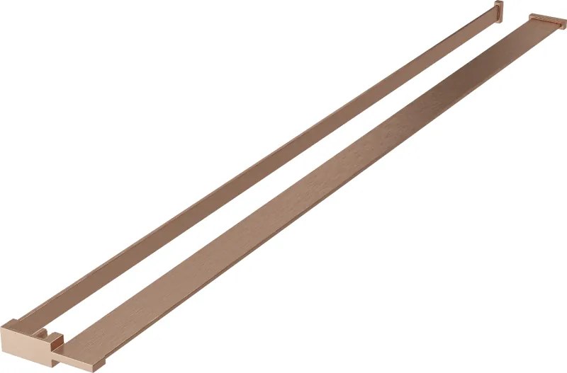 Mexen príslušenstvo, polička/držiak na uteráky pre sprchovú zástenu (max 140cm), medená matná, 800-02-65