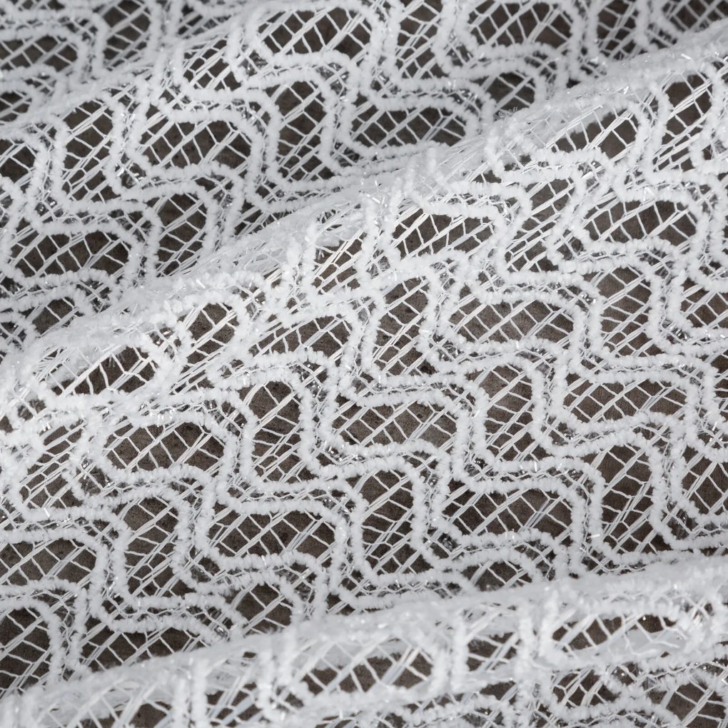 ZÁCLONA NA KRÚŽKOCH CLARA 140X250 CM BIELA