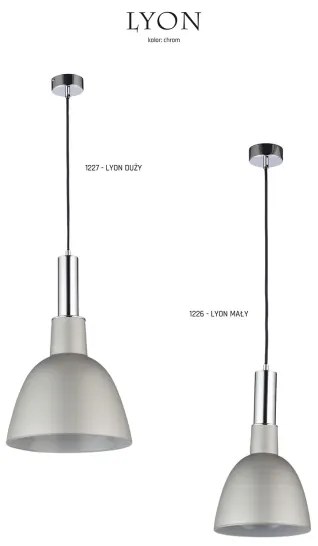 JUPITER 1226-LYONMALY - Závesné svietidlo LYON 1xE27/60W