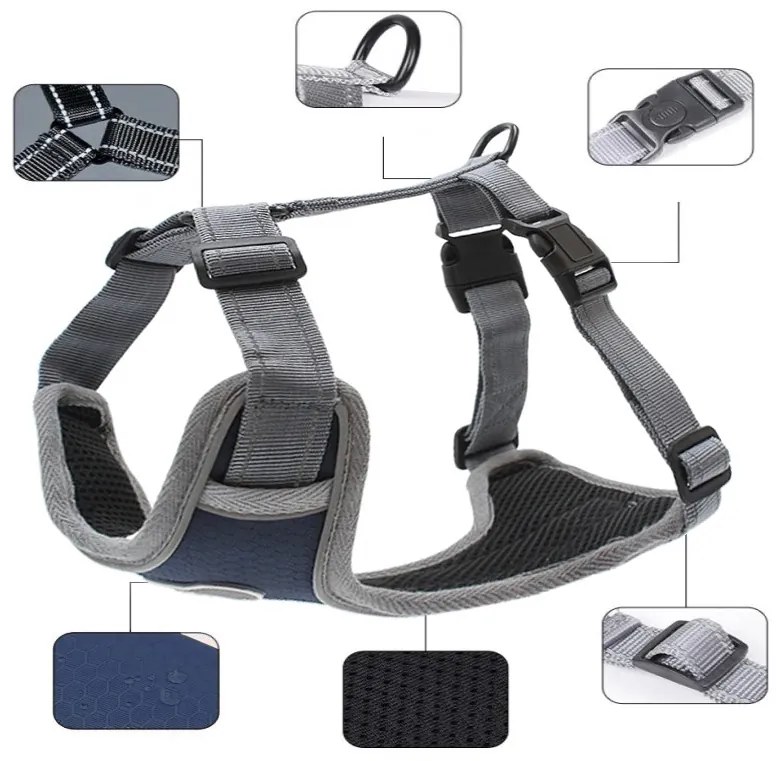 Postroj pro psy Astro XL tmavě modrý