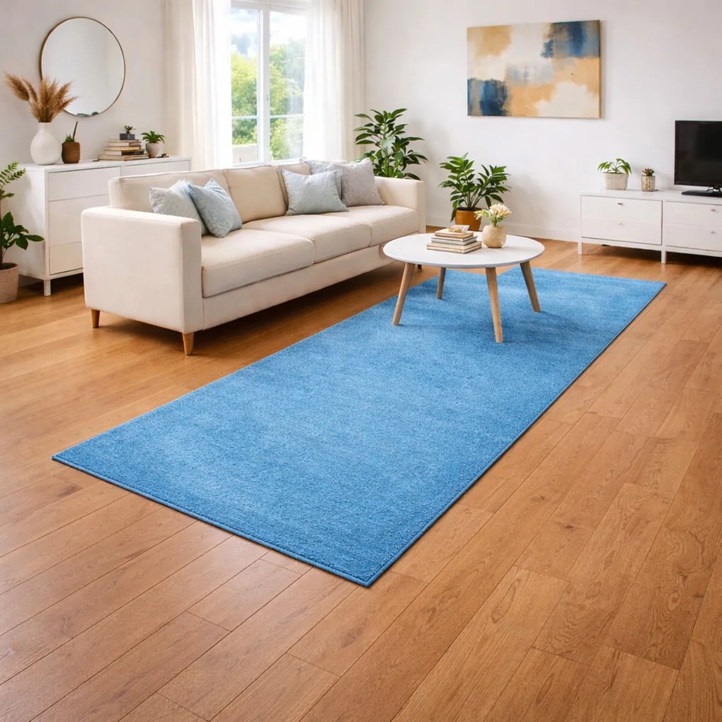 AladinWorld Expres, Behúň Eton tyrkys, 90x400, modrá, detská izba