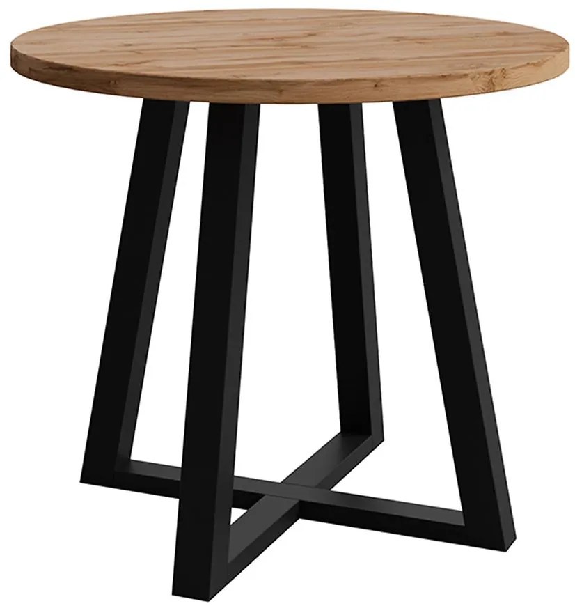 Stôl Jaspis 90 wotan/čierna