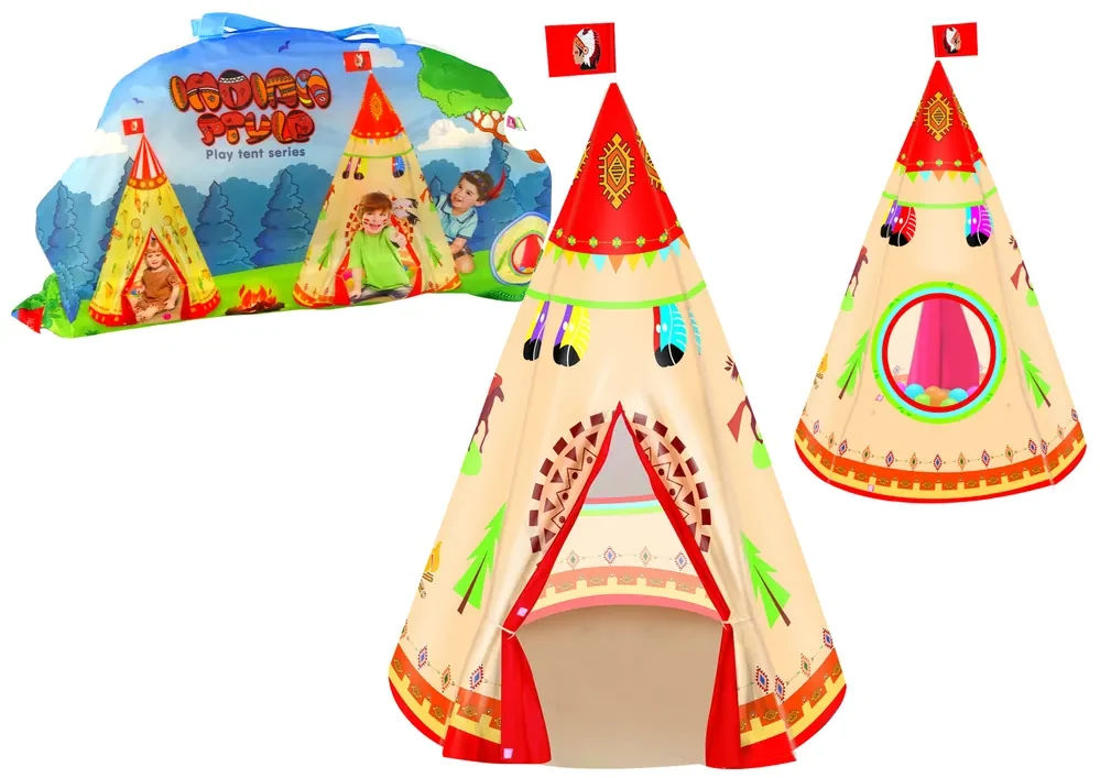 Lean Toys Indiánsky Teepee Stan pre deti