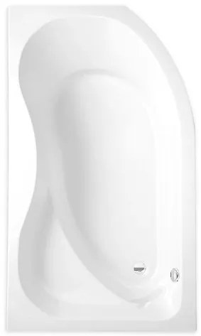 Asymetrická vaňa Roth Activa 170x90 cm akrylát ľavá 8170000