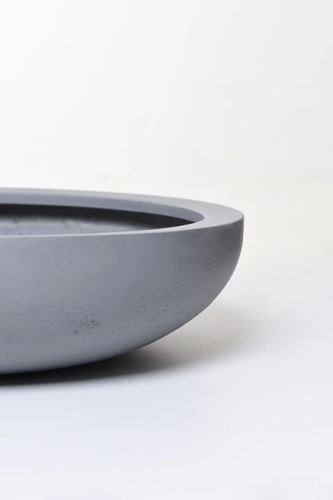 Okrasná miska PLANA, sklolaminát, Ø 54 cm x výška 14 cm, betón design