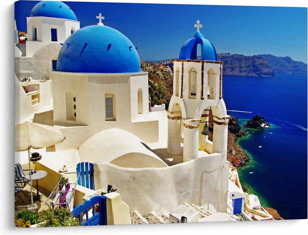 Obraz - Santorini, Grécko (70x50 cm)
