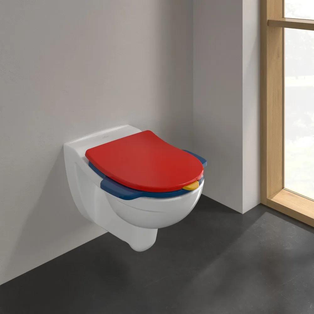VILLEROY &amp; BOCH O.novo Kids detské závesné WC s hlbokým splachovaním bez vnútorného okraja, 320 x 520 mm, biela alpská, 4690R001