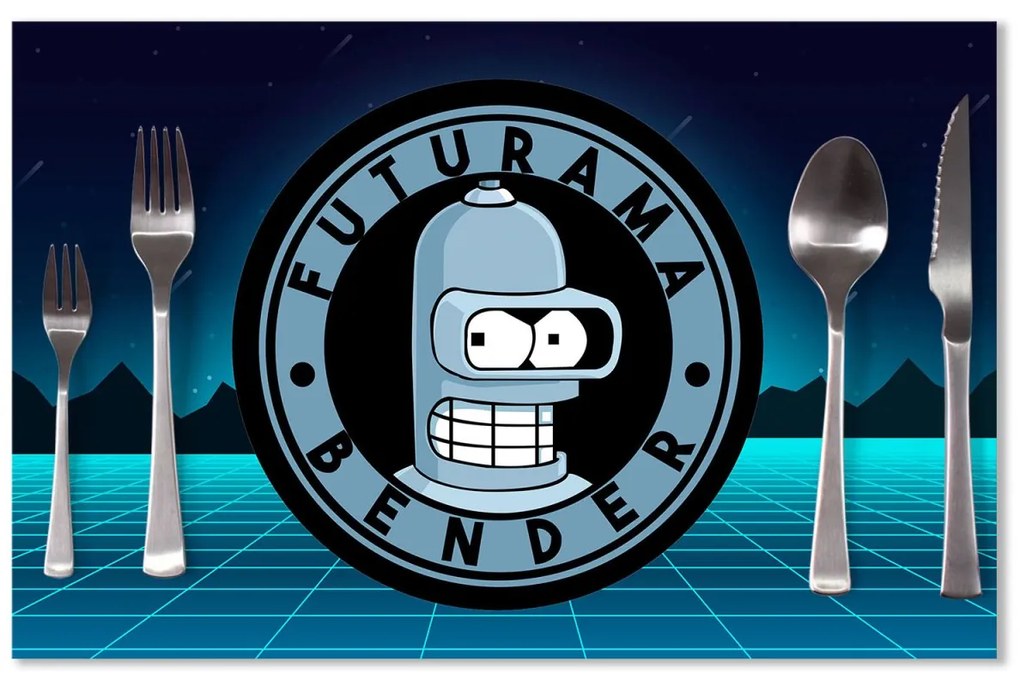 Sablio Prestieranie Futurama Bender Štvrtá dimenzia: 40x30cm